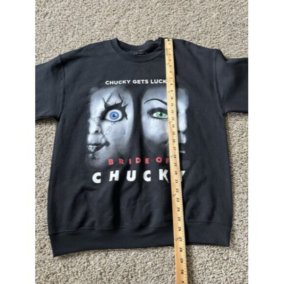 Bride of Chucky Mens Pull Over Sweater Crew Neck Graphic Thiller Size Large - Picture 7 of 11